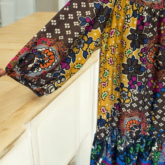 Anthropologie Uncle Frank Dress Womens Size XS Casual Boho Artsy Funky Hippie - Picture 3 of 7